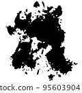 Vector black abstract ink grunge texture 95603904