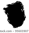 Vector abstract black ink grunge texture 95603907