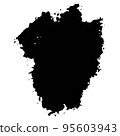 Vector abstract black ink grunge texture 95603943