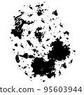 Vector black ink splat grunge element 95603944