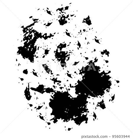 Vector black ink splat grunge element 95603944