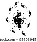 Vector black ink grunge splash element 95603945
