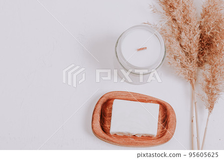 Organic natural soap bars with plants extracts, handmade soaps. sustainable zero waste lifestyle 95605625