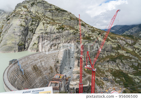 Grimsel pass dam construction site 95606500