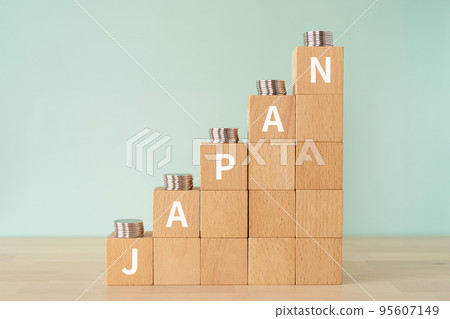 塊和硬幣寫成日本 塊和硬幣寫成日本 95607149