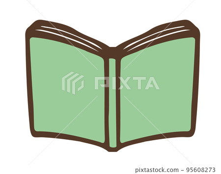 Cute open book / hand-drawn illustration material - Stock Illustration ...