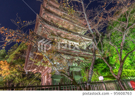 Yugen Rurikoji寺的五層寶塔 95608763