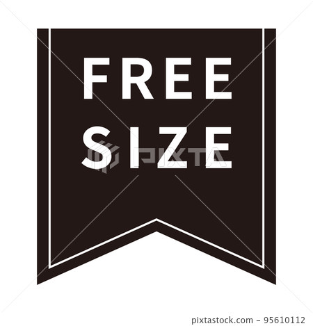 Free size icon mark Free size icon mark 95610112