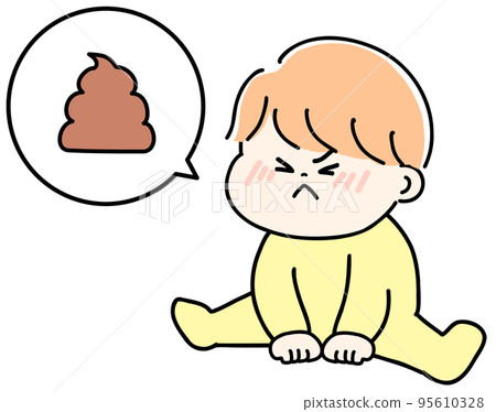 寶寶拉便便緊張的寶寶 2 95610328