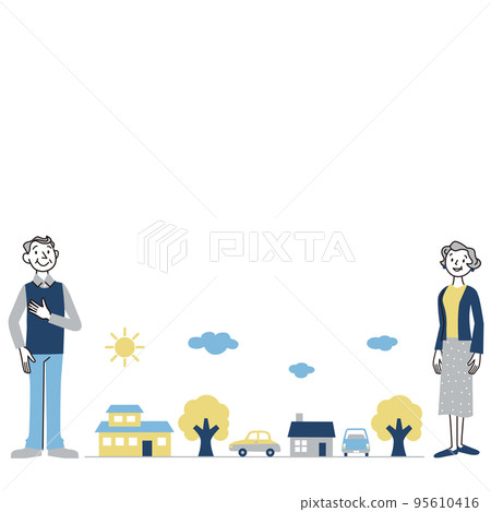 資深夫婦和鎮風景 95610416