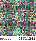 abstract background colorful square mosaic pattern vector illustration 95611242