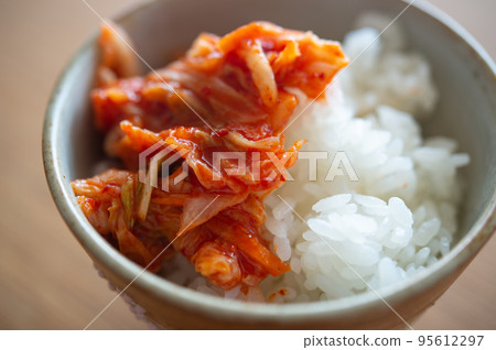 kimchi and rice kimchi and rice 95612297