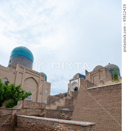 The Shahi Zinda Memorial Complex in Samarkand, Uzbekistan 95612429