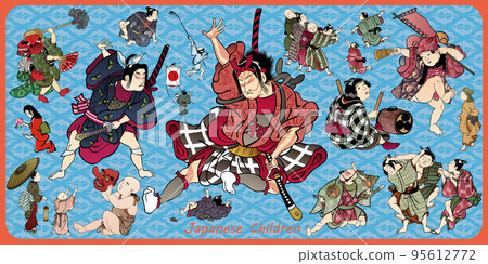 ukiyo-e, japanese style, sum 95612772