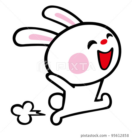 兔子快樂地奔跑 95612858