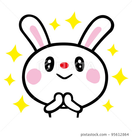 Glittering impression rabbit 95612864