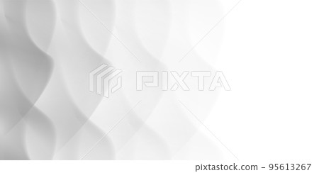 White abstract background, curves crossing and creating texture 95613267