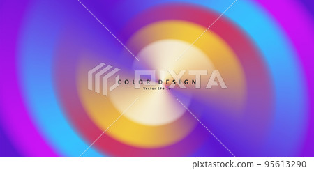 Abstract background of colored rainbow stripes curving in circle Abstract background of colored rainbow stripes curving in circle 95613290