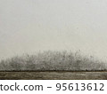 old white wall and wood texture 95613612
