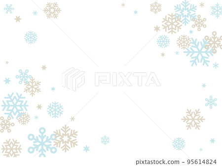 Christmas snowflake background frame 95614824