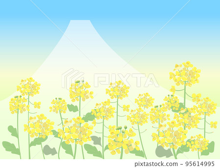 油菜花田外的一座山 油菜花田外的一座山 95614995