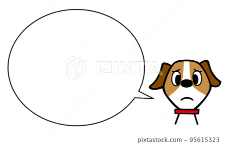 傑克羅素梗犬困擾的臉氣球 傑克羅素梗犬困擾的臉氣球 95615323