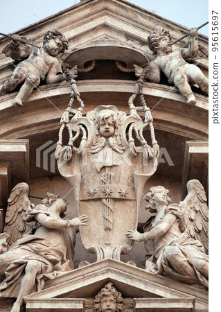 Angels, Church of Saints Vincent and Anastasius at Trevi in Rome, Italy 95615697