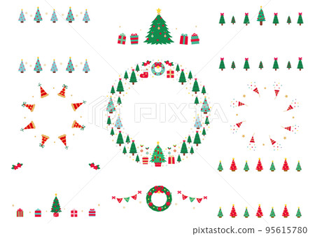 2022 Christmas image material collection (no letters) vector 95615780