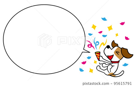 Jack Russell terrier dog Cracker cracker Speech bubble 95615791