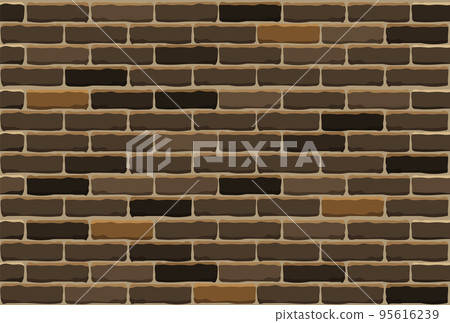 Seamless brown brick wall texture. Vector background Seamless brown brick wall texture. Vector background 95616239