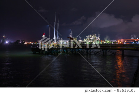 蜀南工廠黃昏夜景夜光 95619103