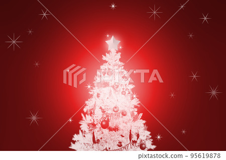 聖誕樹白色效果照片背景 95619878