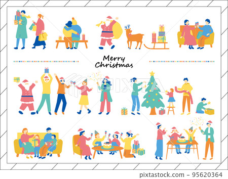 享受聖誕節的人們 95620364