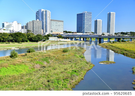 新二子橋 / 從玉川看二子玉川站（東京都世田谷區）[2022年10月] 95620685