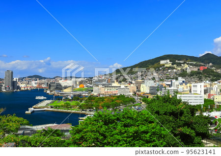 [長崎縣]從格洛弗花園眺望長崎的晴朗天氣 95623141