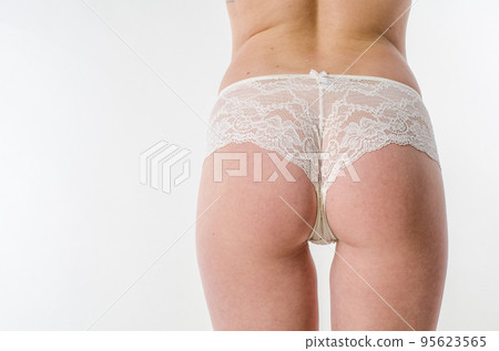 The beautiful girl in beautiful female linen 95623565
