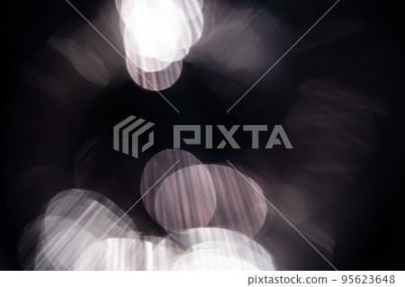 colorful silver crystal light leaks on black background 95623648