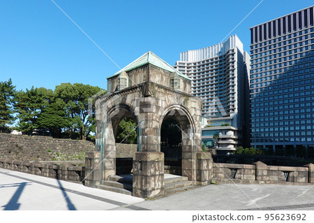 Former Miyagi Wadakuramon Guard House Remains at the Wadakuramon Intersection (Chiyoda Ward, Tokyo) 95623692