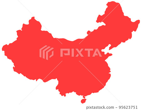中國剪影圖 95623751