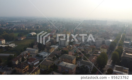 drone flight in Cremona, Lombardy 95623762