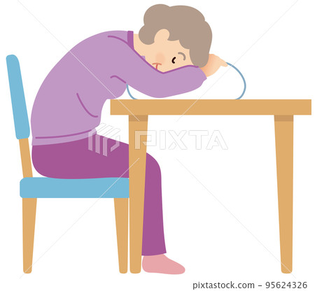Elderly person sitting on a chair, nursing care, sitting position Elderly person sitting on a chair, nursing care, sitting position 95624326