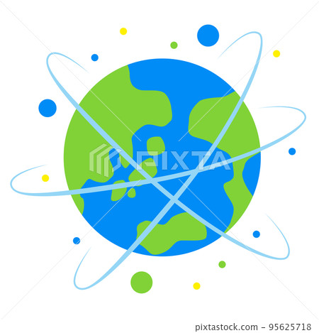 Earth connected by network 95625718