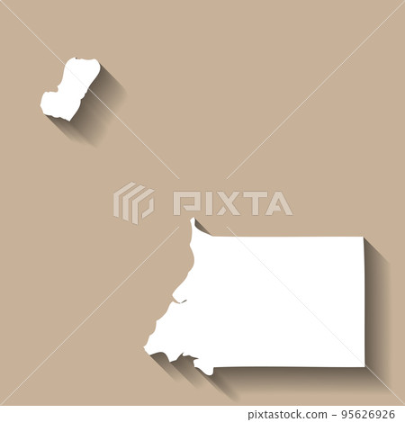 Equatorial Guinea vector country map silhouette Equatorial Guinea vector country map silhouette 95626926