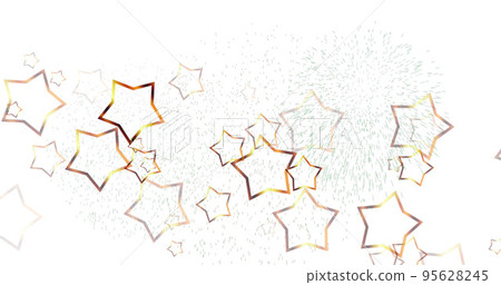 Image of stars falling over white background 95628245