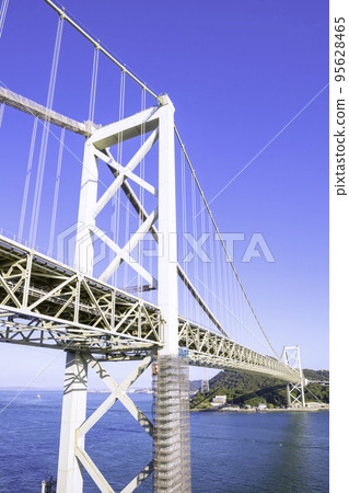 Kanmon Bridge connecting Honshu and Kyushu (under renovation) 95628465
