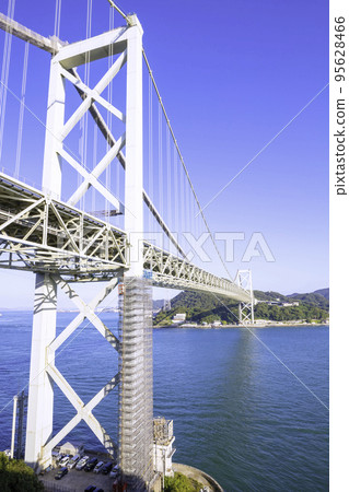 Kanmon Bridge connecting Honshu and Kyushu (under renovation) 95628466