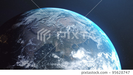 Image of satellite photo of earth visible from space Image of satellite photo of earth visible from space 95628747