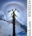 utility pole and halo 95630234