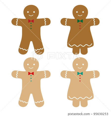 gingerbread set - Stock Illustration [95630253] - PIXTA