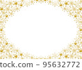 Snow crystal frame gold 95632772